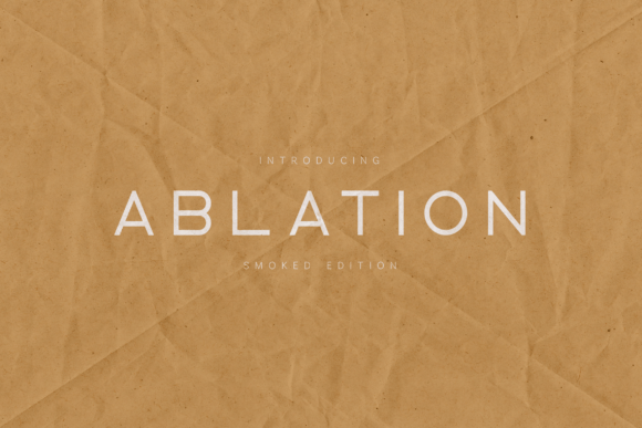 Ablation Smoked Edition: A Modern Typeface for Editorial Design