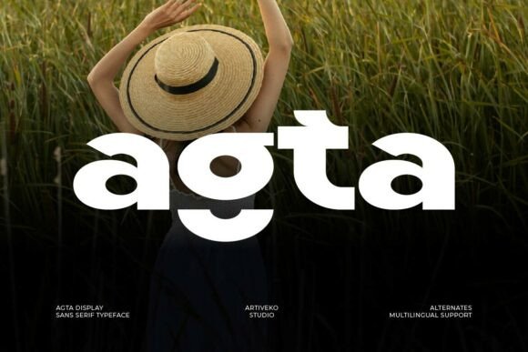 Agta: A Modern Sans Serif Typeface for Digital Creators