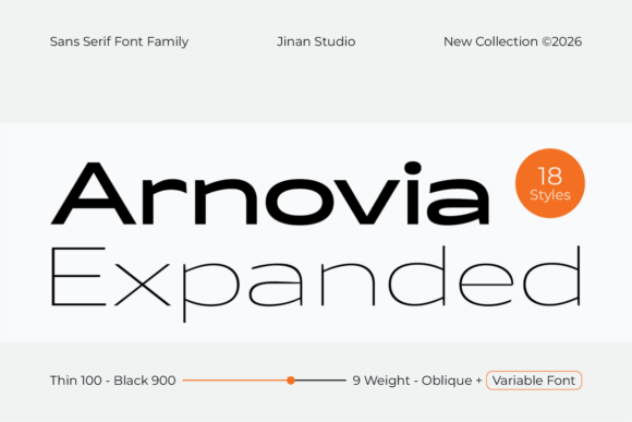 Arnovia Expanded: A Bold Typeface for Modern Web Design