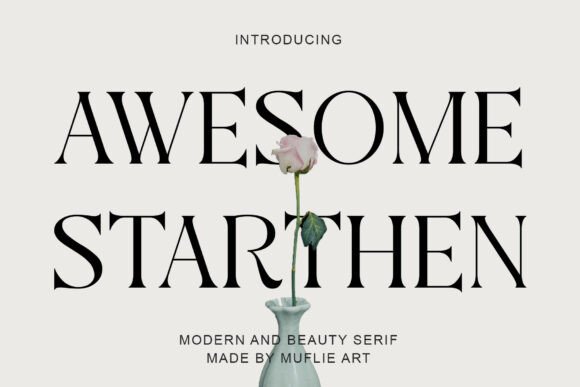 Aweshome Starthen: A Modern Serif for Polished Web Design