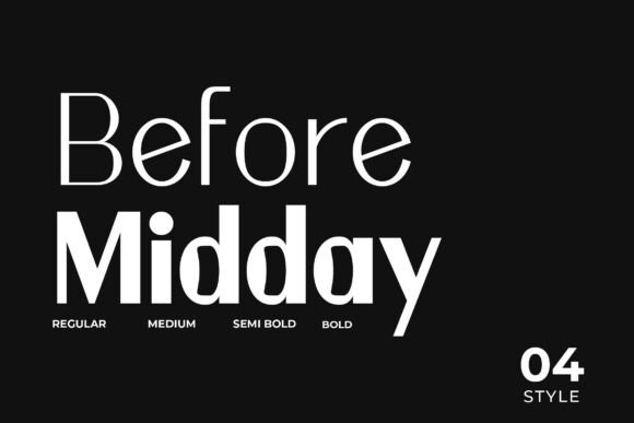 Before Midday: The Premium Sans Serif Font for Polished Brand Identity