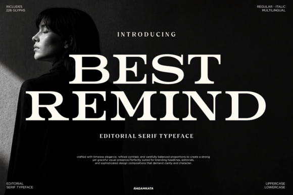 Best Remind: The Editorial Serif Font for Polished Branding