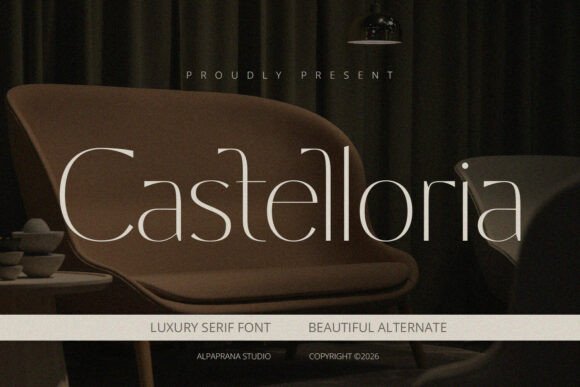 Castelloria: A Modern Serif Typeface for Editorial Design