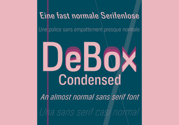 Debox Condensed: A Powerful Sans Serif Typeface for Editorial Layouts