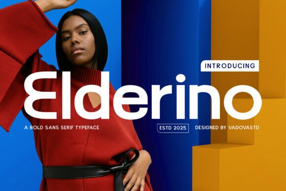 Elderino: A Bold Sans Serif Typeface for Modern Branding