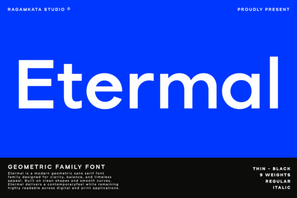 Etermal: A Modern Sans Serif Font for Digital Brands