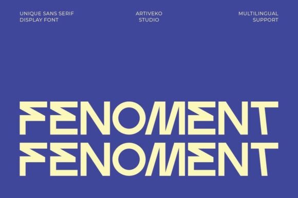 Fenoment Typeface Review: A Bold Sans Serif for Modern Branding