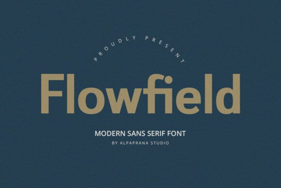Flowfield: A Modern Sans Serif Typeface for Editorial Design