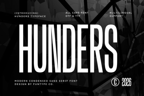 Hunders: The Modern Sans Serif Font That Elevates Small Business Branding
