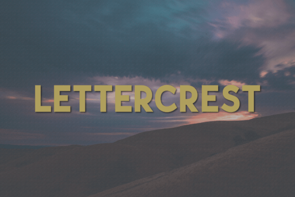 Lettercrest: A Modern Sans Serif Font for Digital Design