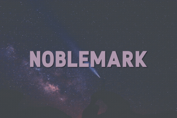 Noblemark Sans Serif Font for Handmade Creations