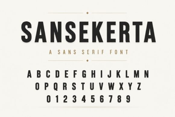 Sansekerta: The Bold Sans Serif Typeface for Modern Branding