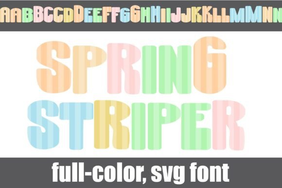 Spring Striper: The Vibrant Display Typeface for Handmade Creations